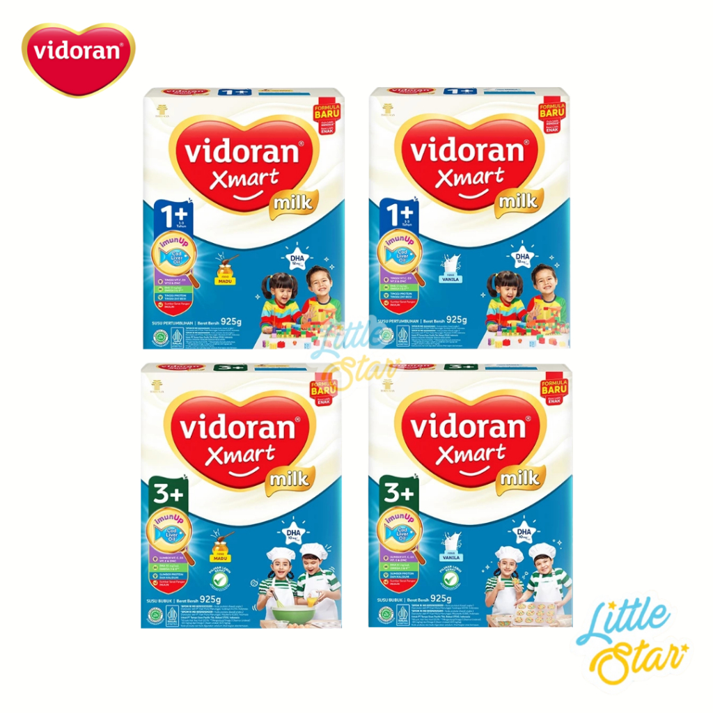 

Vidoran Xmart All Variant 925Gr Susu Formula Pertumbuhan Anak 1-3 Tahun Rasa Vanila Madu