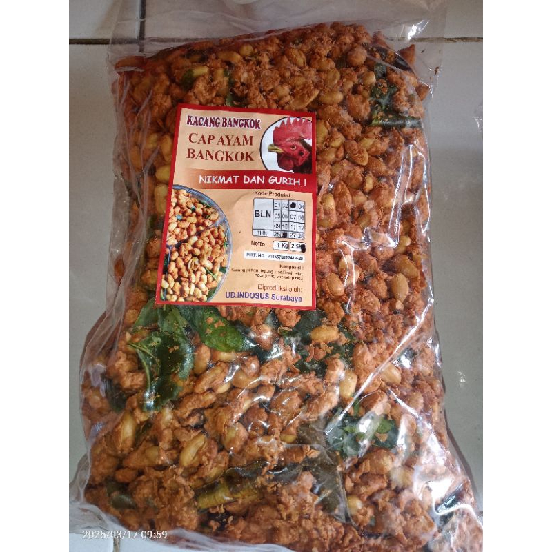 

kacang Bangkok kemasan pouch 1/2 kg