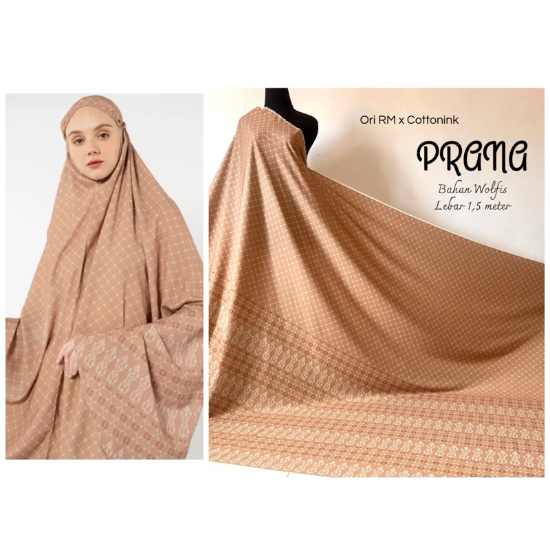 Kain Ori Ria Miranda x Cotton Ink Motif Prana Bahan Wolfis