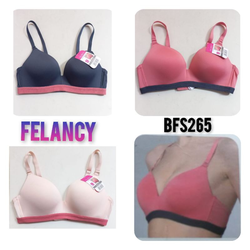 Bfs265 Bra felancy tanpa kawat cup full 34B 36B 38B