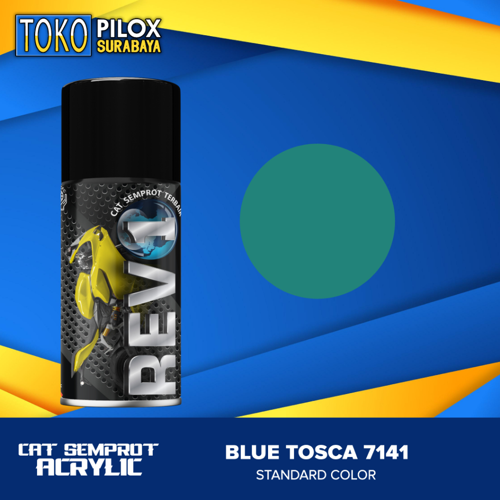 Cat Semprot Pilox Acrylic Toska Biru - Revo Blue Tosca 7141