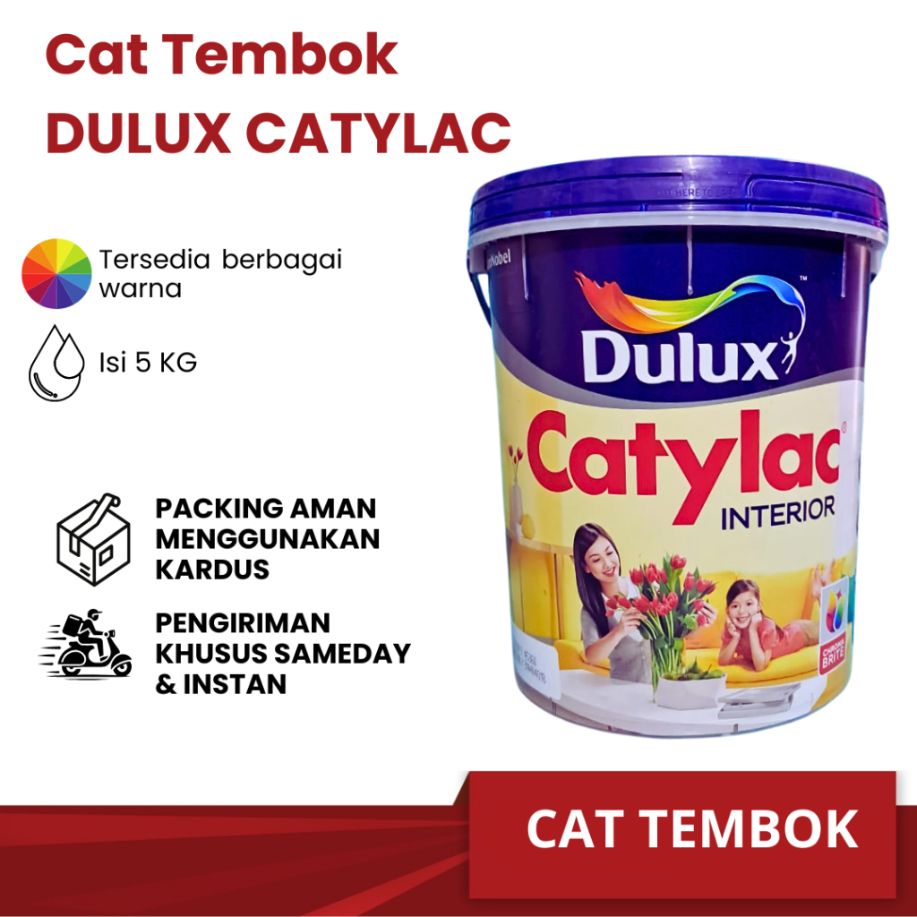 STSHARDWARE Cat Tembok [[DULUX CATYLAC ]]  Cat Interior CATYLAC 5KG