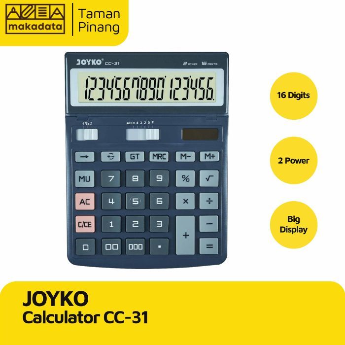 

JOYKO CALCULATOR / KALKULATOR JOYKO CC-31 16 DIGIT