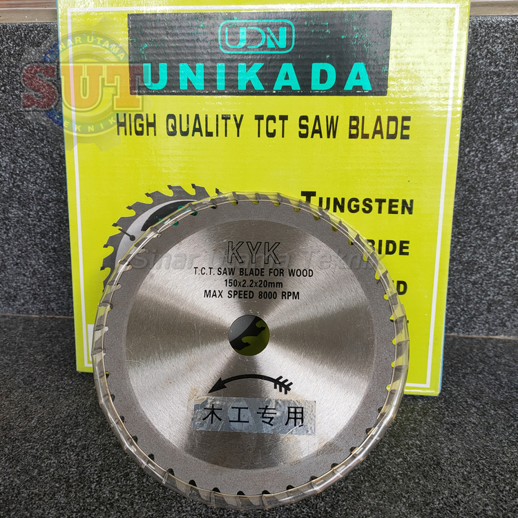 Mata Sirkel 6inch UNIKADA Mata Gerinda Potong 6inch Saw Blade TCT Circular Saw