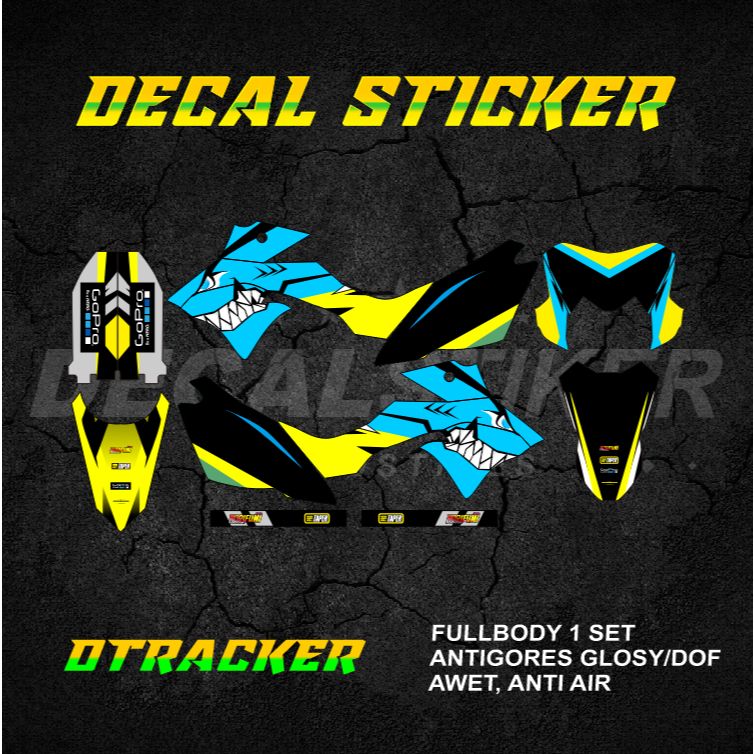 DECAL STIKER DTRACKER 150 FULLBODY (001) DEKAL STICKER DTX SE 2016 2017 2018 2019 2020 2021 2022 202