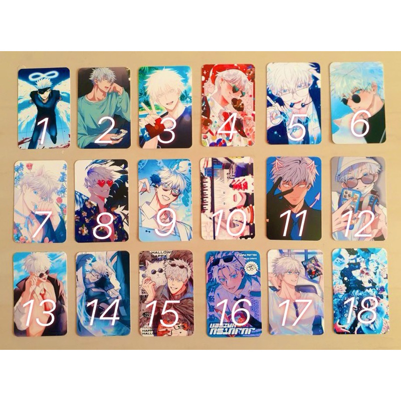 Photocard Pc Kertas Ganteng Jujutsu kaisen jjk Gojo Satoru