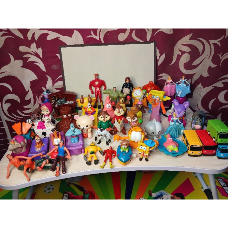 mainan preloved figure mcd kfc hokben