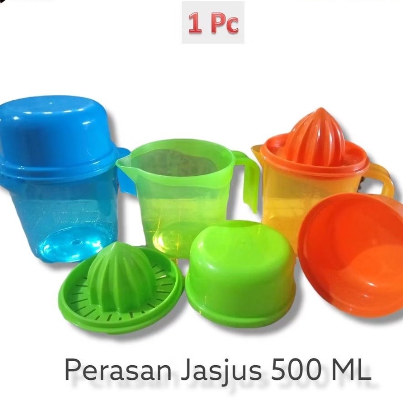 Perasan Jeruk PLASTIK JASJUS Set 3in1 Alat Peras Lemon Manual MURAH Limau Jus