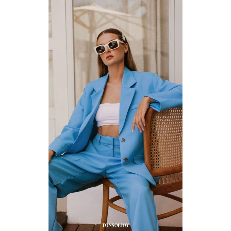 TONS OF JOY - OVERSIZED BLAZER SET