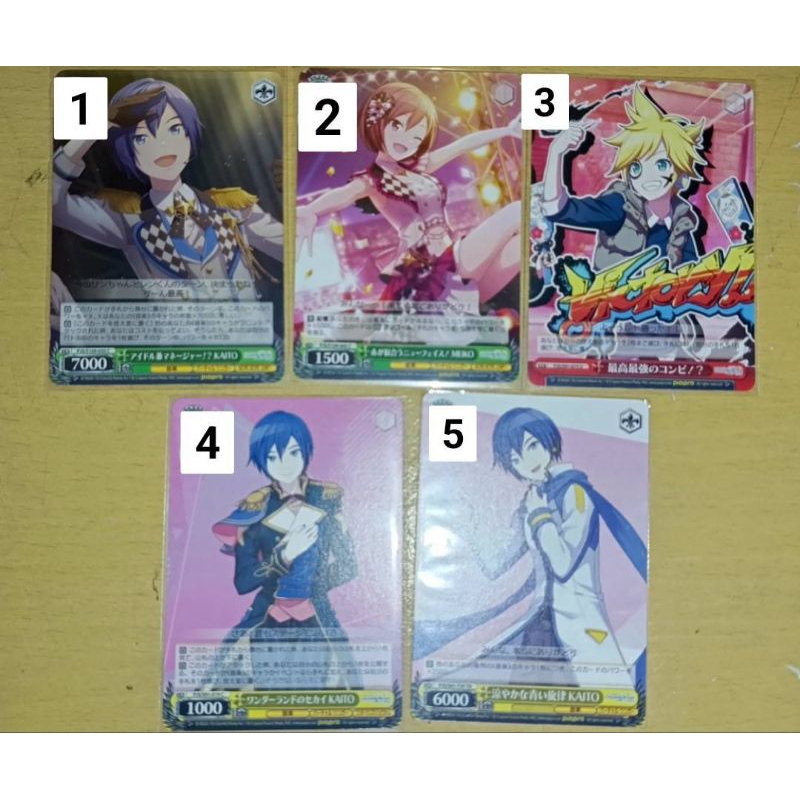 Project Sekai Proseka weiss schwarz Kaito Meiko Kagamine Len