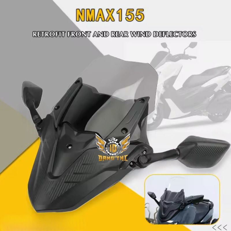 Cover Body Depan Nmax New Set Visor Plus Spion Cover Batok Depan Nmax Carbon Winshield Nmax All 2020