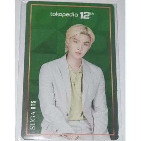 Photocard PC KPOP Official Suga Yoongi BTS x Toko Hijau 12th