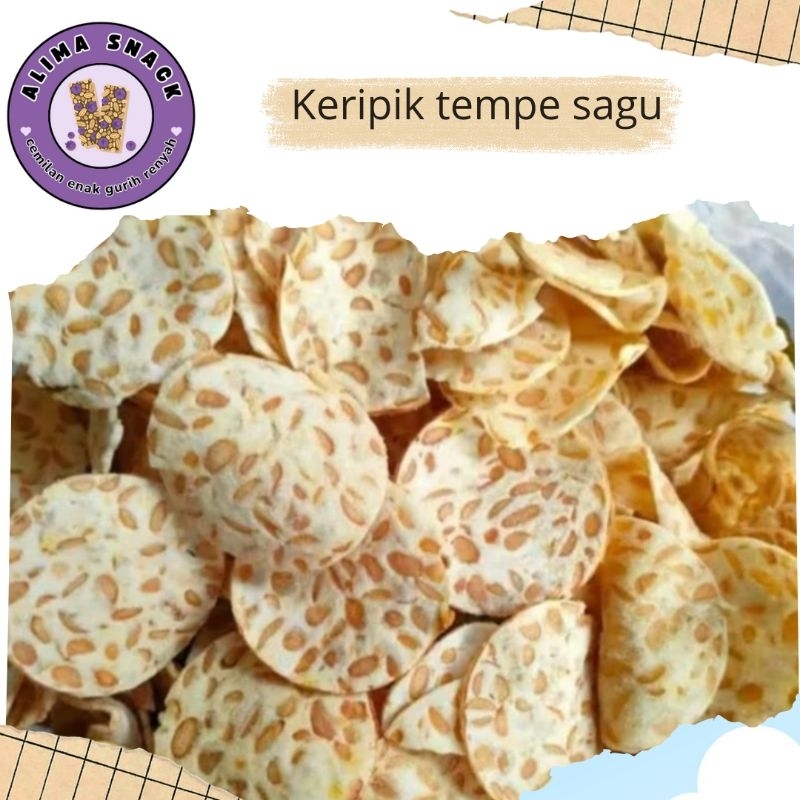 

Keripik Tempe Sagu Spesial Crispy 250 gram Gurih Renyah