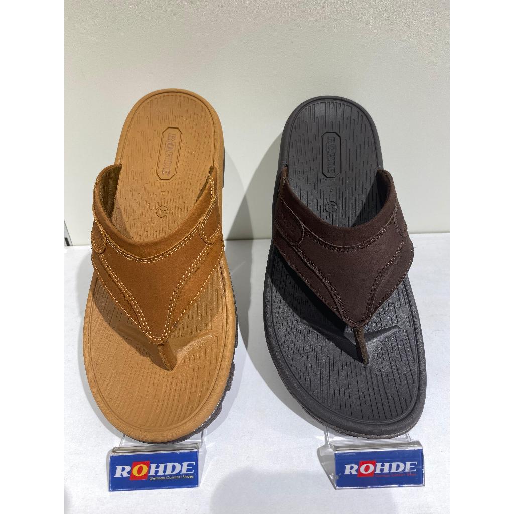 ROHDE 7211 Sandal jepit Pria Warna Tan dan Black