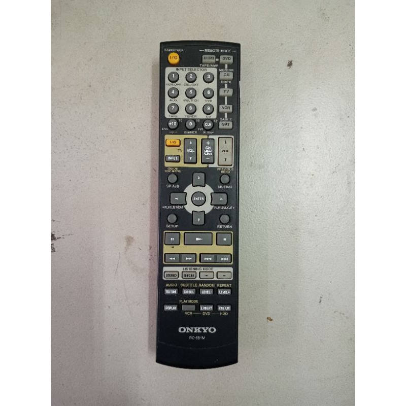 REMOTE CONTROL GENUINE ONKYO SERI RC-681M ORIGINAL