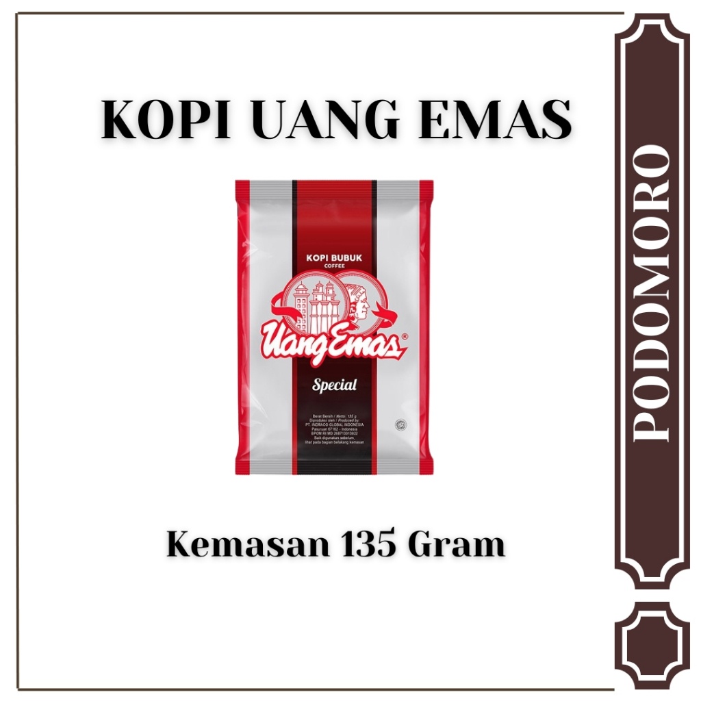 

Kopi Bubuk Hitam Uang Mas Spesial Kemasan 135 GR