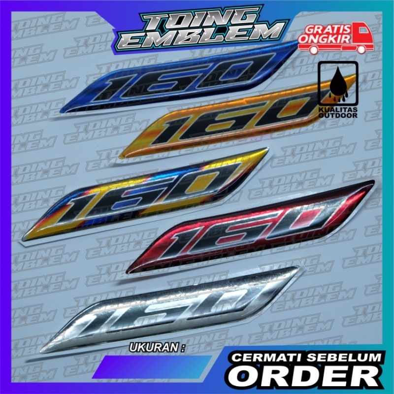 emblem timbul 160cc vario, emblem timbul 160cc honda vario