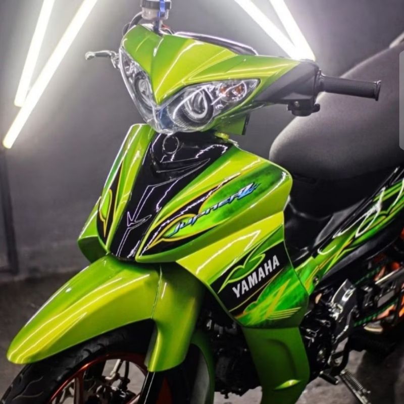 Striping Jupiter Z Hijau Hitam Cw 2009 Sticker Original Jupiter Z CW Hijau Striping Original Jupiter