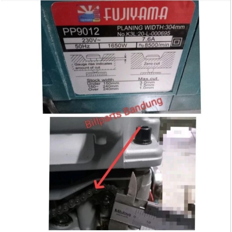 rantai fujiyama PP9012 rante PP 9012 planner dudukplaner ketam sugu serut