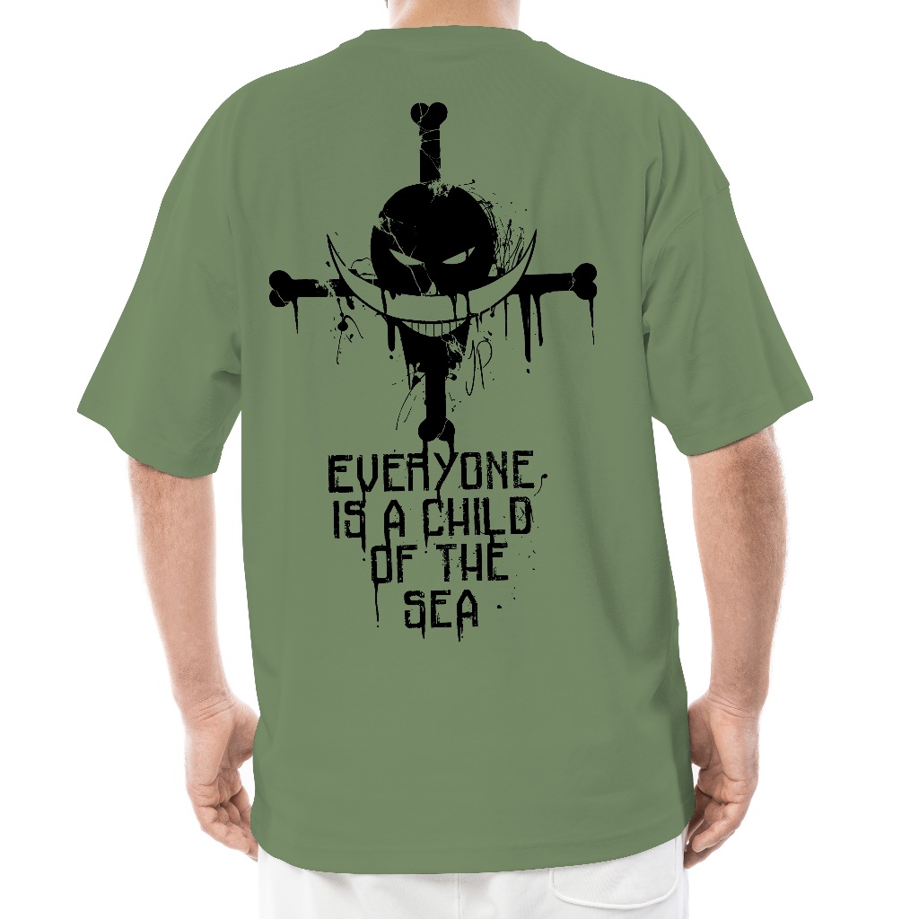 LuckZONE T-Shirt | Kaos Atasan Pria | Whitebeard | Cotton Combed 30s