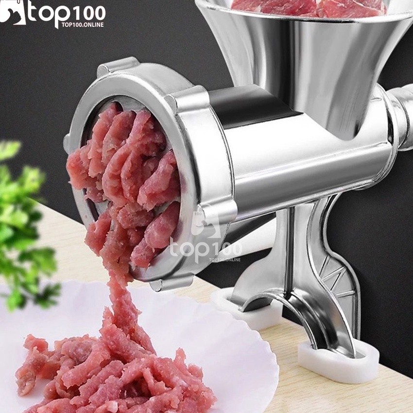 FG2 Top1  Gilingan Daging Stainless Steel Penggiling Daging Gilingan Kacang Manual Alumum Meat Mince