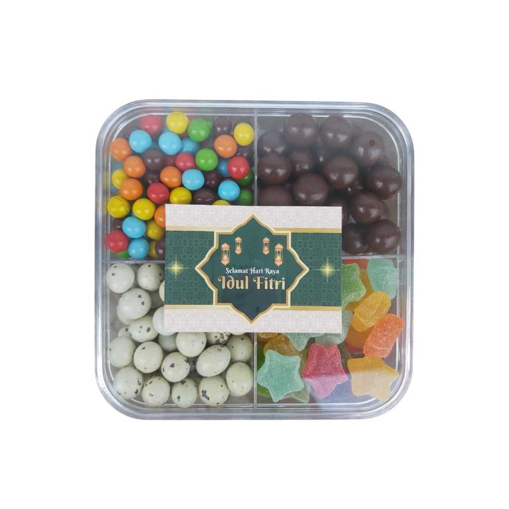 

Hampers Souvenir Coklat Permen Toples isi 4 macam