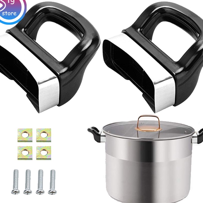 HJ6 2pcs Pegangan Presto 66mm Pegangan Presto Panci Presto Handle Gagang Pendek Untuk Presto Cooker