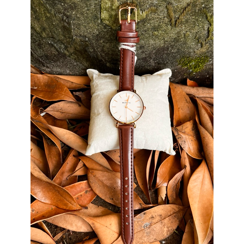 MIRETE original JAM TANGAN KULIT WANITA TAHAN AIR