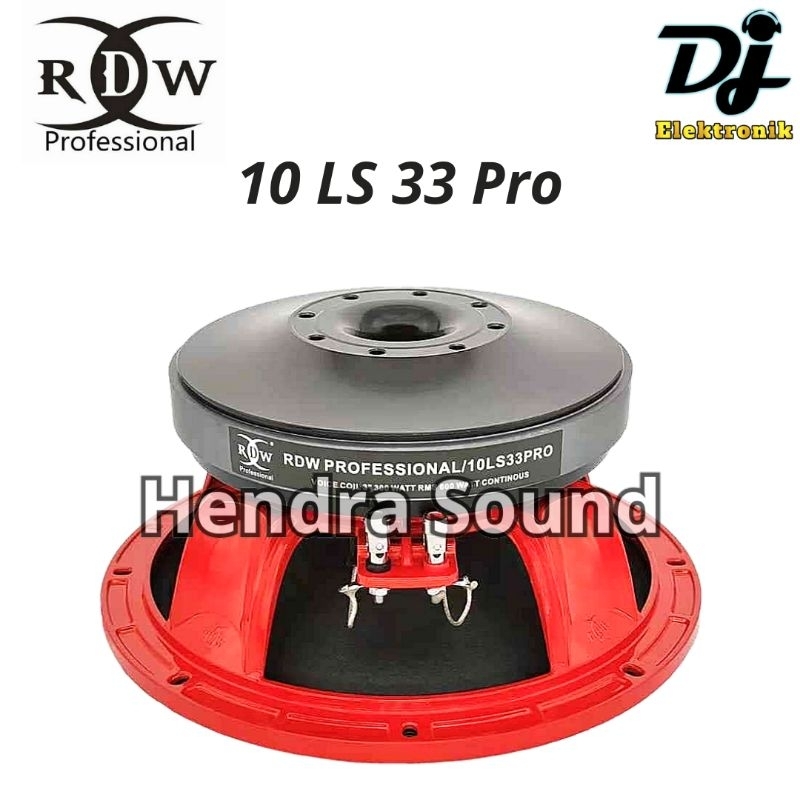 RDW ● 10 LS 33 PRO / 10 LS33 PRO - Speaker Komponen (10 inch)
