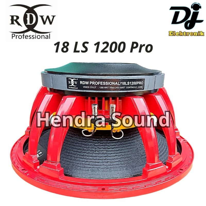 RDW ● 18 LS 1200 PRO / 18 LS1200 PRO - Speaker Komponen (18 inch)