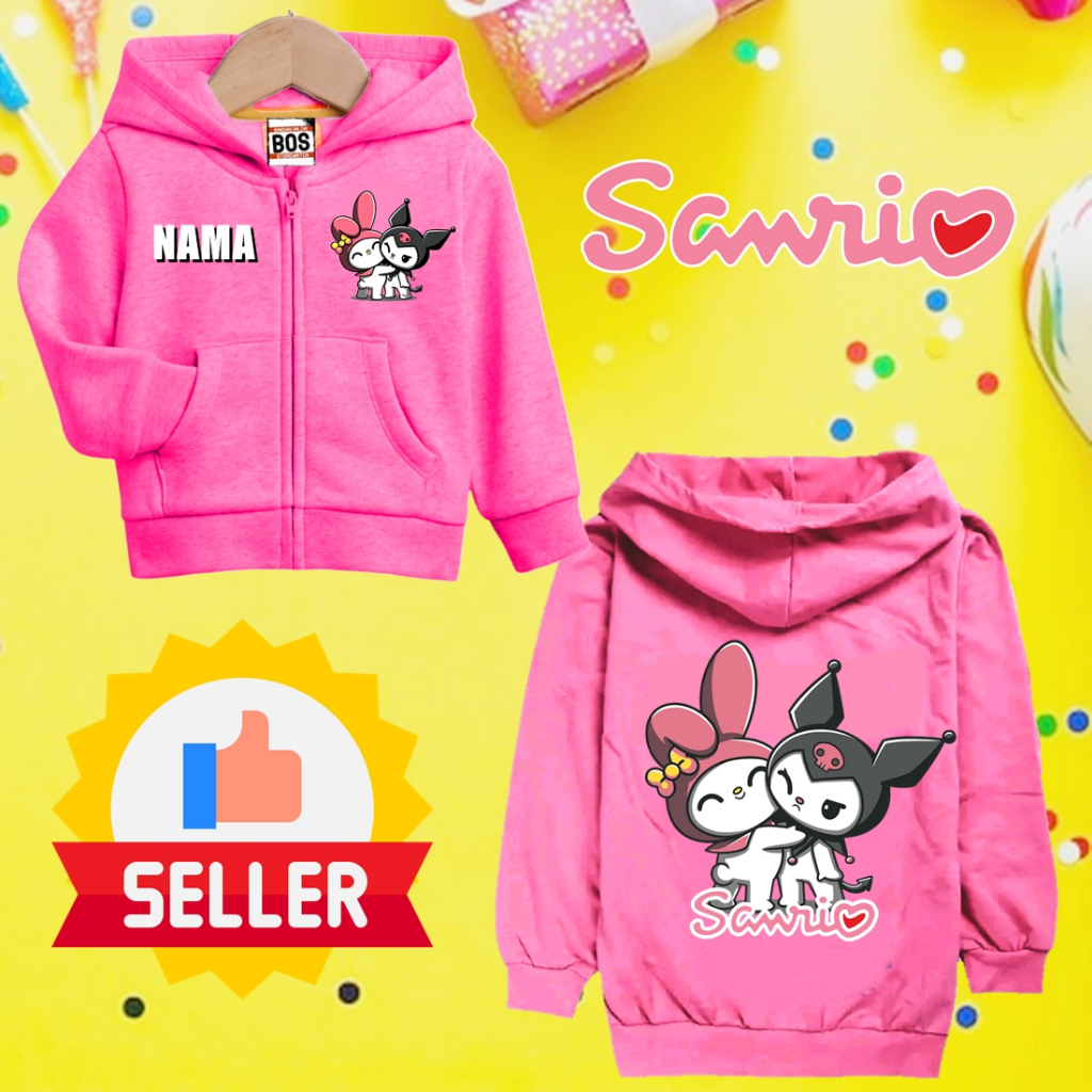 FREE NAMA jaket anak perempuan my melody umur 4 sampai 11 tahun