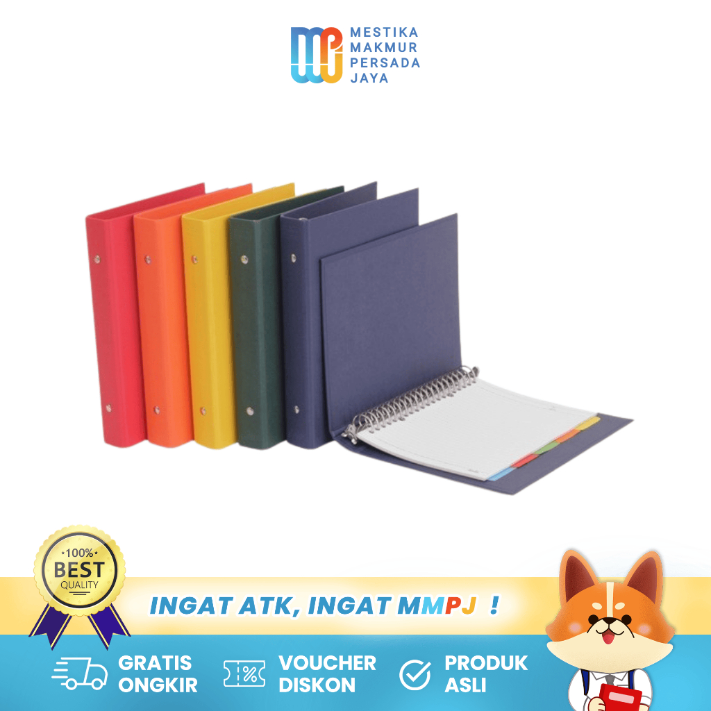 

Bantex Exclusive Multi Ring Binder A5 – 20 Ring Hard Cover Kapasitas 25mm 1325