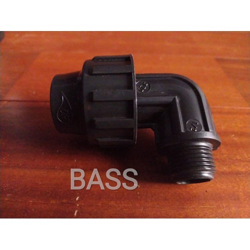 Elbow HDPE Drat Luar  25 X 1/2"  Keni Knee Compression Sambungan Pipa