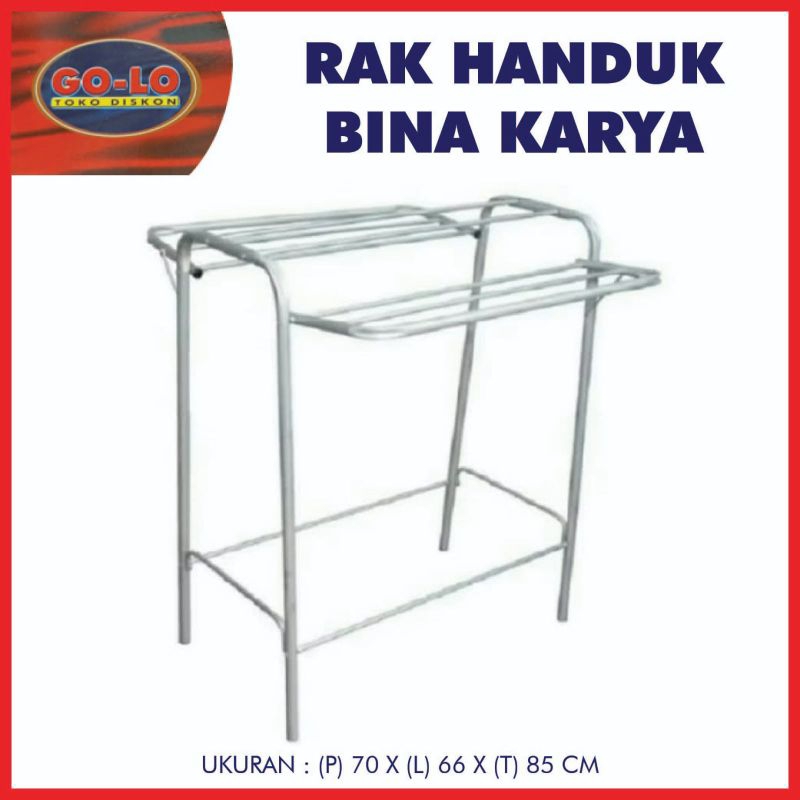 Rak Handuk Bina Karya Aluminium