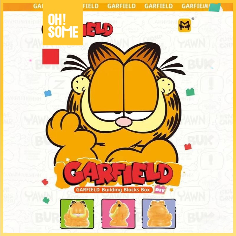 OHSOME Mr. Man Little Building Blocks Garfield 50pcs / Block Mainan Balok Susun DIY Garfield 50 pcs 