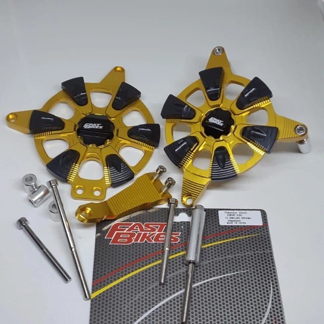 Cover Engine CNC Pelindung Tutup Mesin Fastbikes Motor Vixion New, Vixion Old, R15, Xabre, Mx king