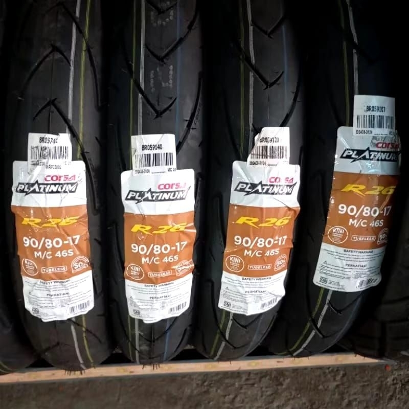 Ban Corsa Platinum R26 Tubeless 80/80-17 90/80-17 ban donat premium