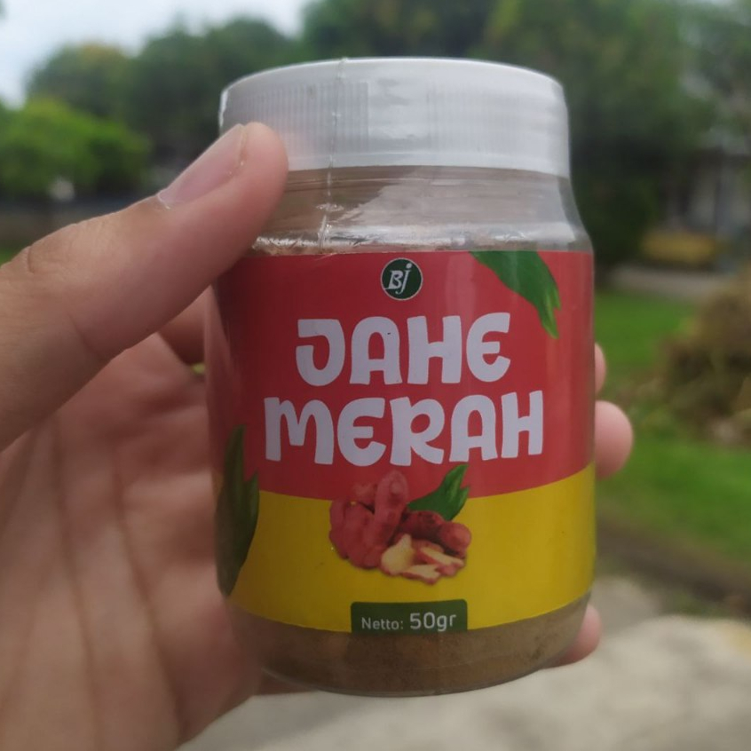 

JAHE MERAH BJ Reguler 50 Gram Serbuk Bubuk Asli Alami