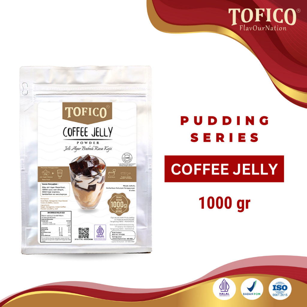 

Hard Coffee Jelly Powder Tofico / Hard Coffee Jelly Premium 1KG /Tofico Syrup Official