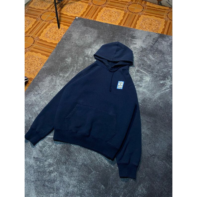 hoodie hagt smal logo blue frame nominus size m