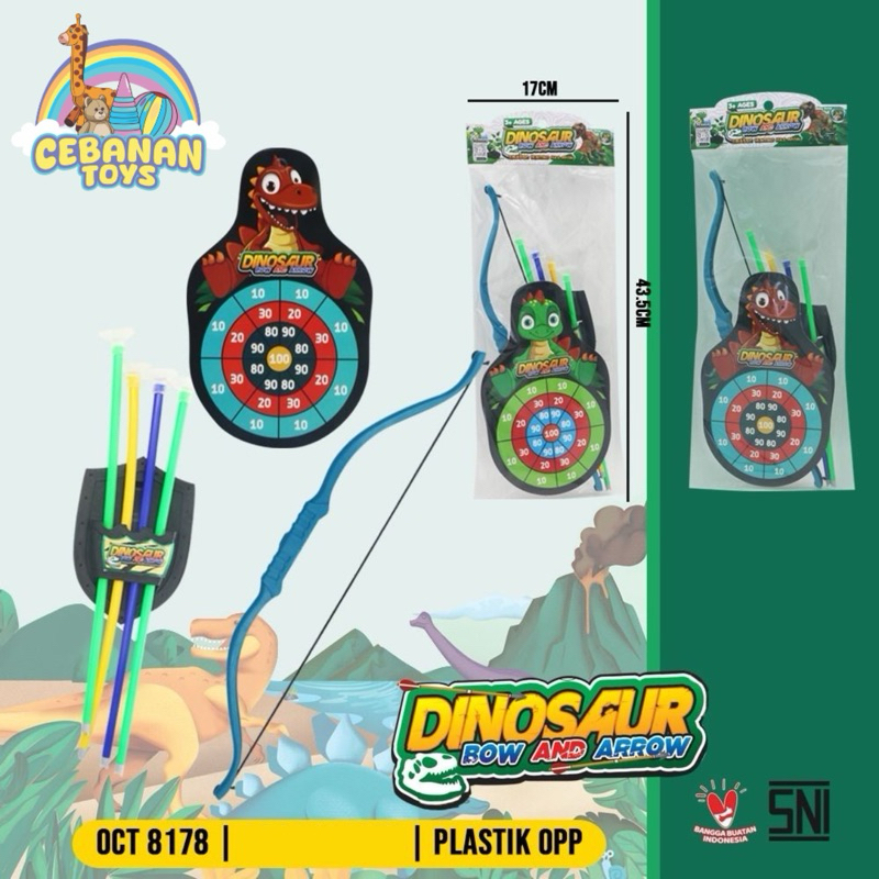 Mainan Panah || Panah - panahan || Arcery || Archery Toys || Panah-panahan Dino || Panahan Mainan
