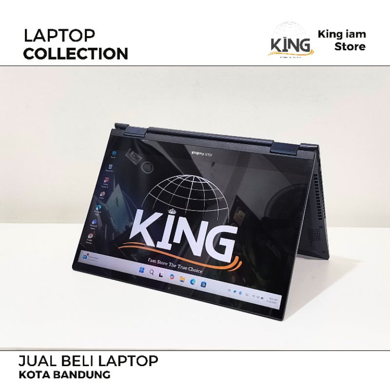 ASUS VIVOBOOK FLIP TM420IA RYZEN 3 4300U RAM 20GB SSD 512GB LAYAR TOUCHSCREEN 14in FHD IPS