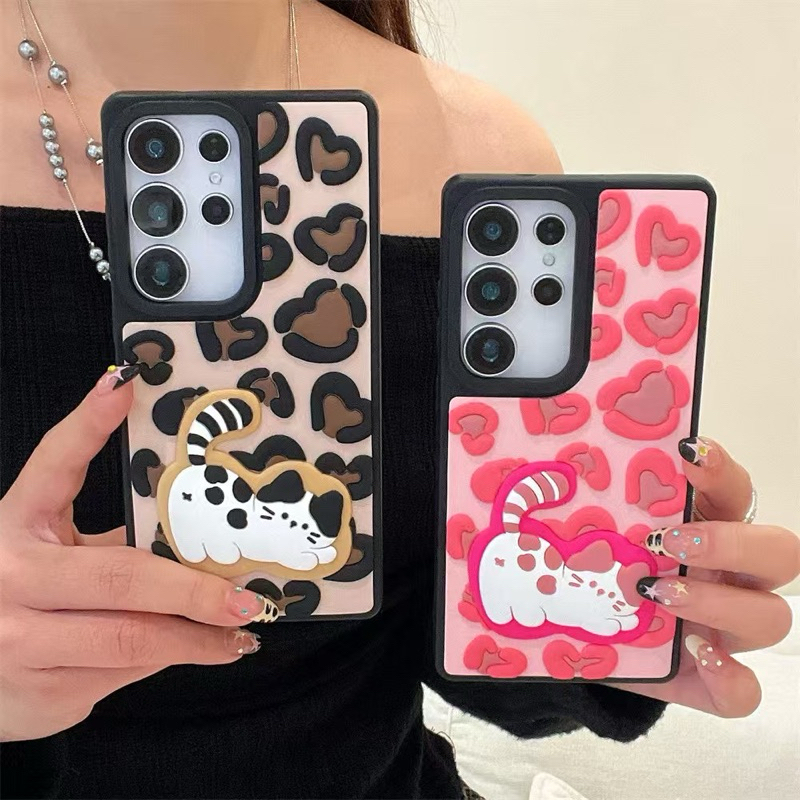 New Case Samsung Galaxy S25Ultra Cute Cat Silicone Imut Hp Lucu Bahan TPU Casing For Samsung Galaxy 