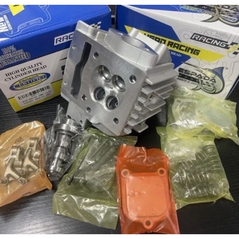 Blok head 4 klep 21/24 porting cnc honda supra x 125,kharisma kph espada racing malaysia.