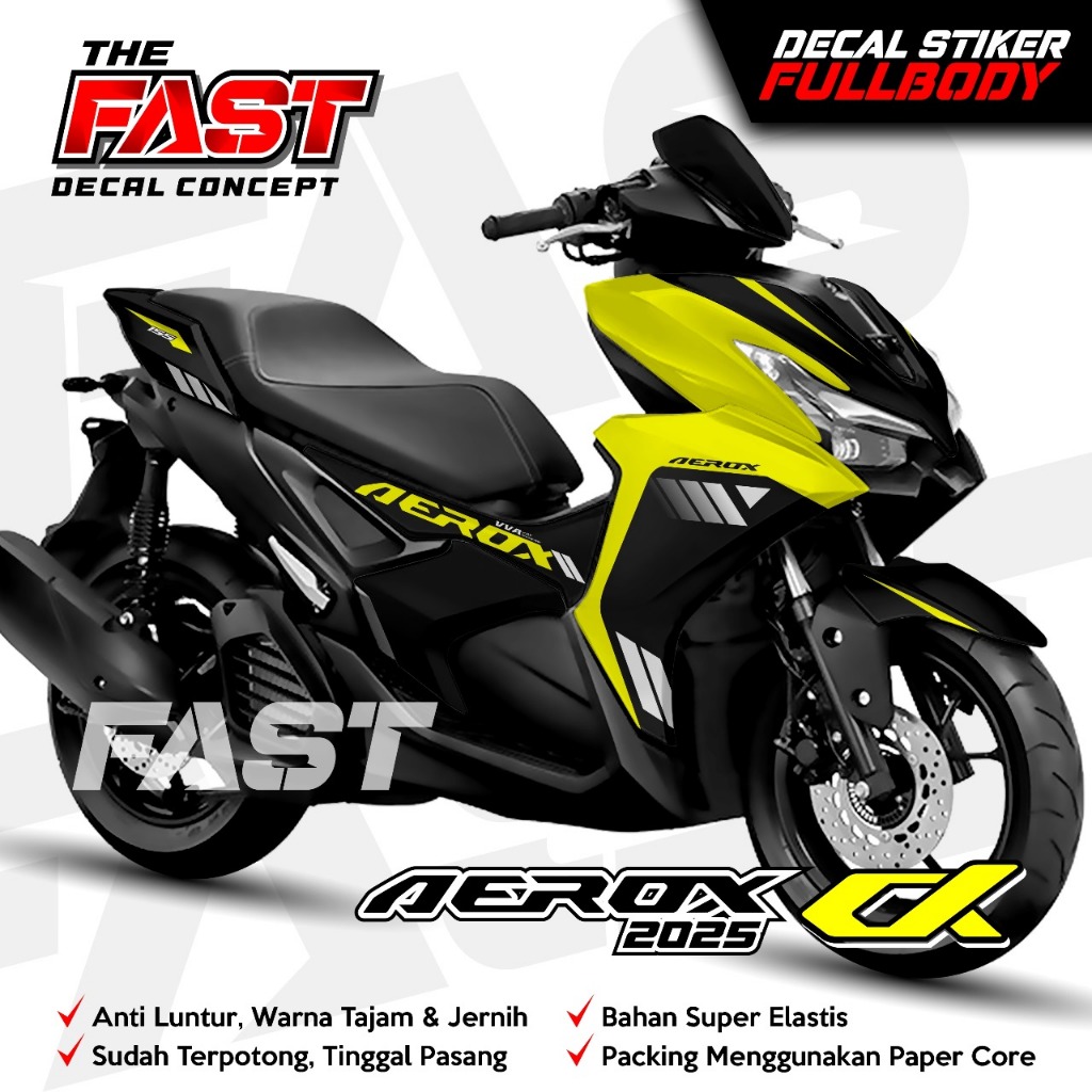DECAL AEROX ALPHA RACING Fullbody - Dekal Stiker AEROX ALPHA Decal Stiker Motor AEROX ALPHA Dekal Va