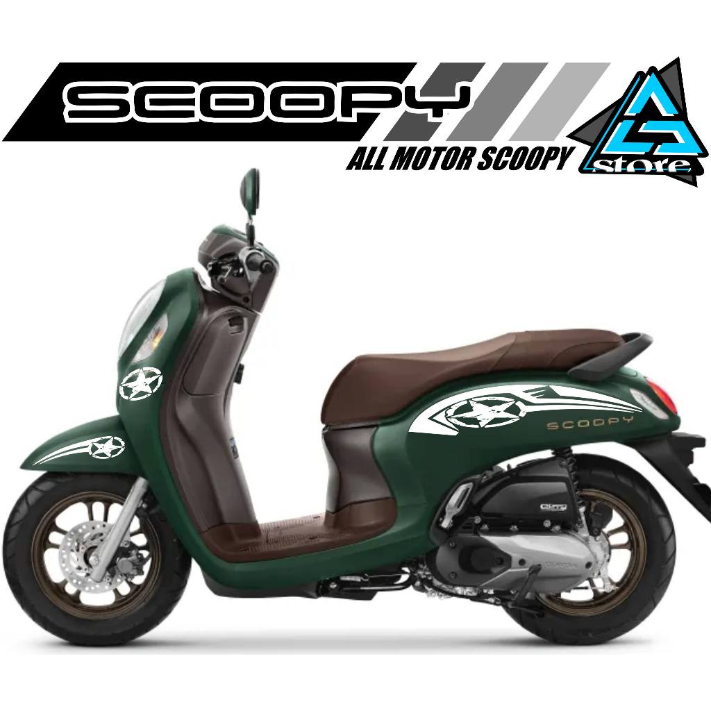 STRIPING NEW SCOOPY/SC.282/STICKER CUTTING/STRIPING SCOOPY SIMPEL/STIKER LOGO BINTANG/STKER TRIBAL