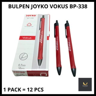 

(1 PACK=12PCS) Bulpen joyko merah / Bulpen Joyko 338/ Ballpoint 0.7 JOYKO