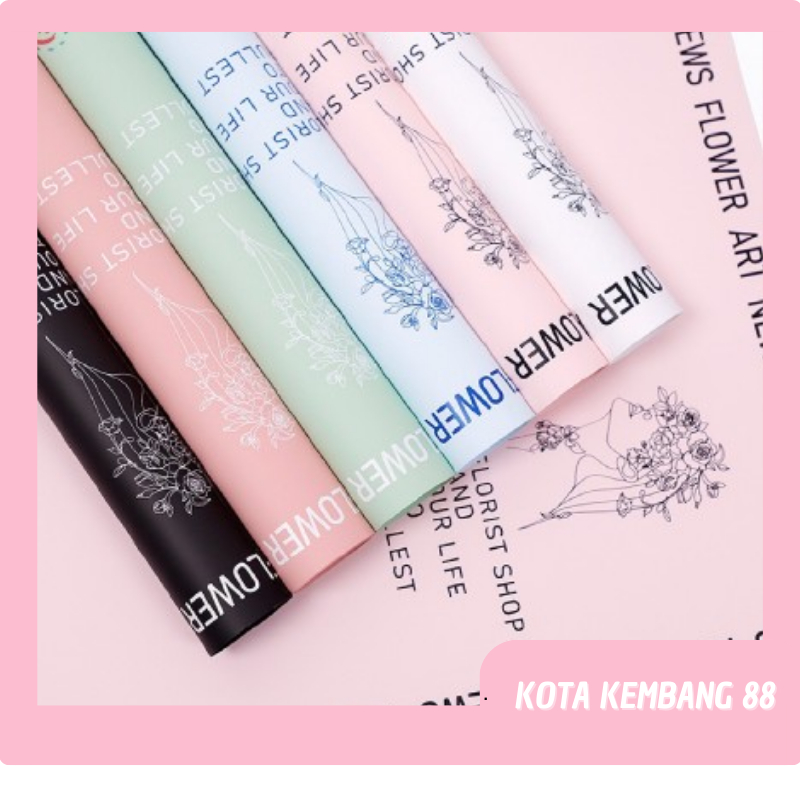 

20 LEMBAR Kertas Buket Bunga Cellophane News Flower Wrapping Paper KB112