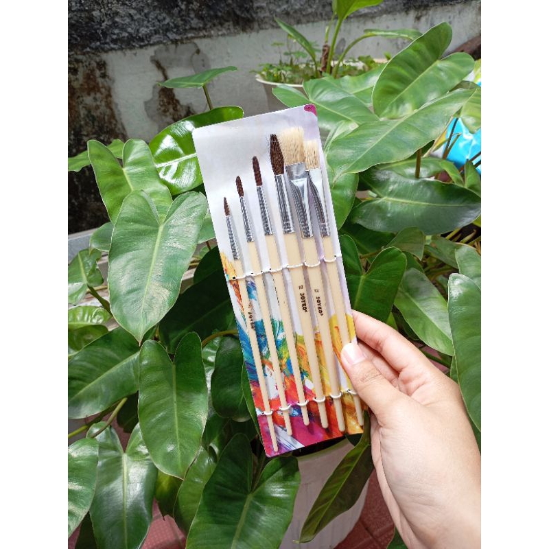 

(bukan grosir) [Aesthetic by fss.id] kuas lukis joyko isi 6/brush lukis/artist brush