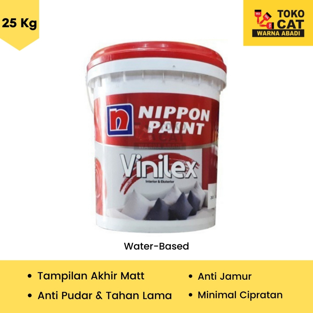 Cat Tembok Interior Vinilex 25 Kg Warna Putih Kode 300